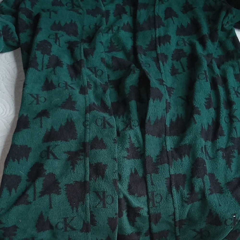 Calvin Klein Forest Green Patterned Jacket